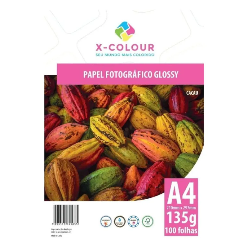 500 folhas papel fotográfico 135GR A4 prova D água