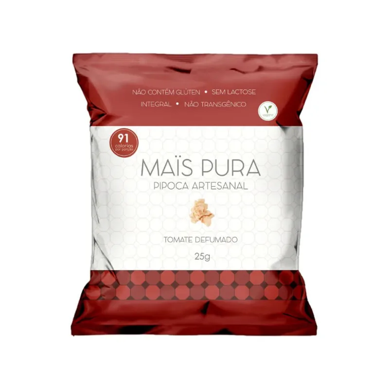Pipoca Mais Pura Artesan Tomat Defumado 25g