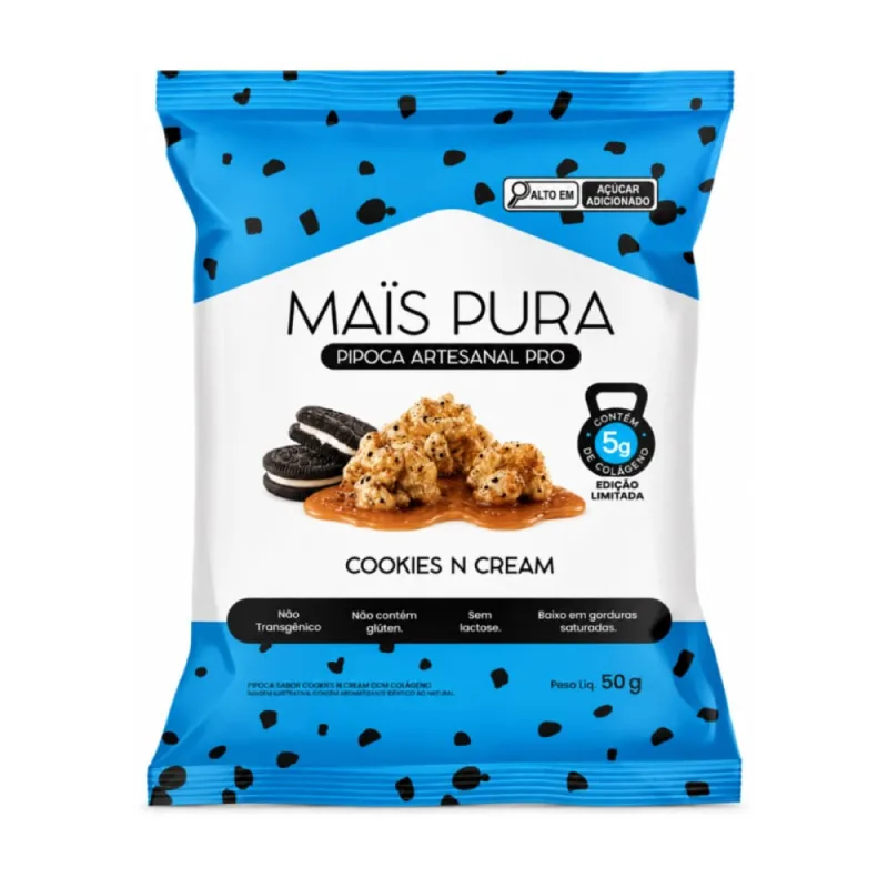 Pipoca Pro Mais Pura Cookies 50g - MAIS PURA - Mercearia E Gastronomia