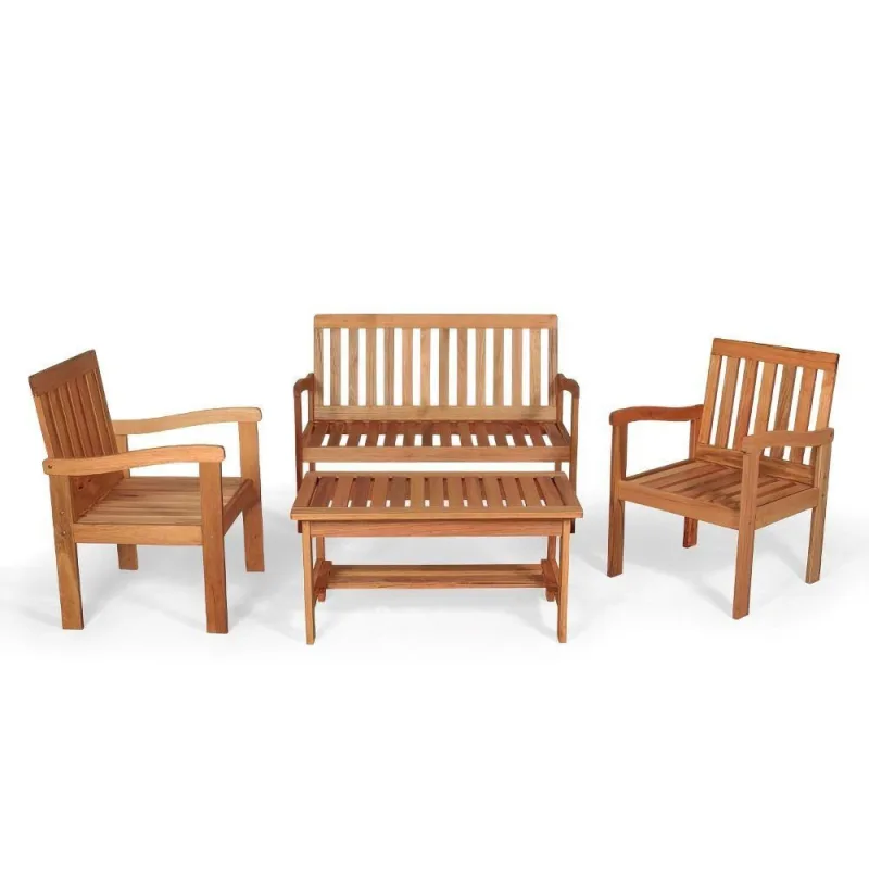 Conjunto Jardim Em Madeira Robust - Natural - Império Brazil Business - Agro