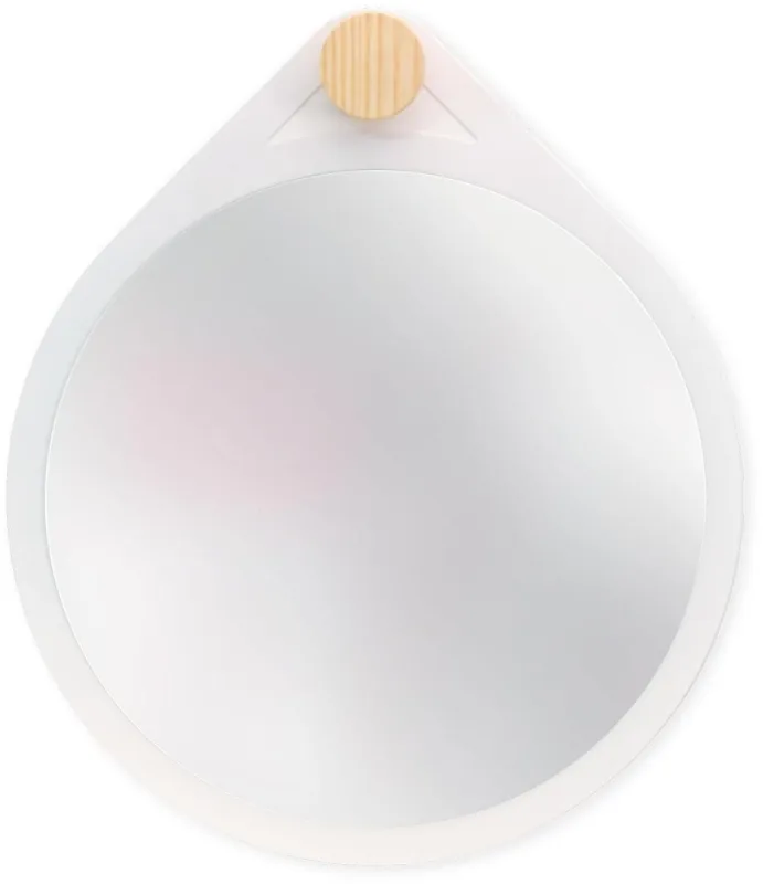 Espelho Decorativo E2g Design Flat Branco Off White 40cm - E2G Design - Decoração