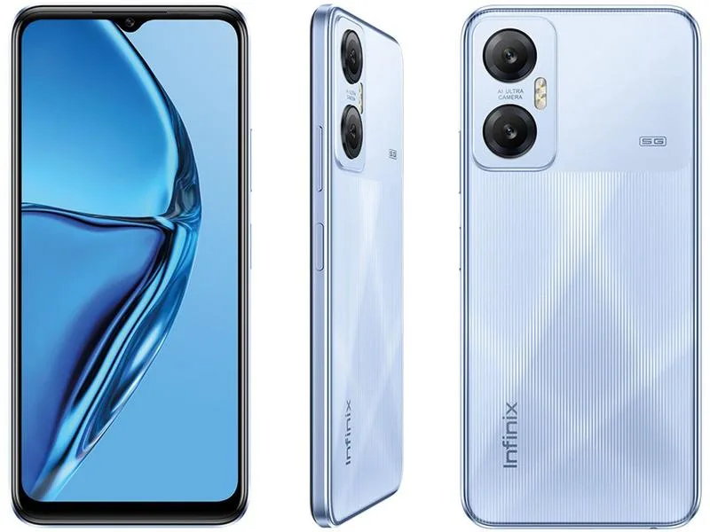 Smartphone Infinix Hot 20 128GB Azul 5G MediaTek Dimensity 810 4GB RAM 6,6" Câm. Dupla + Selfie 8MP Dual Chip - Infinix - Celulares E Smartphones
