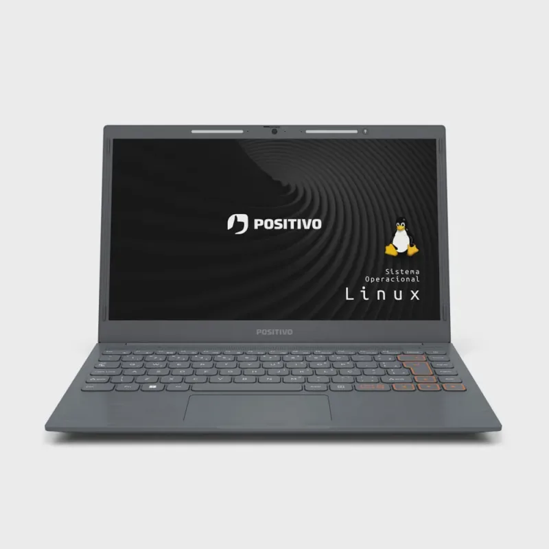 Notebook Positivo Vision C14 Intel Celeron Linux 8GB ram 256GB eMMC 14.1 LED HD Lumina bar - Cinza - Positivo - Computadores E Informática