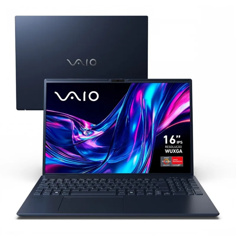 Notebook Vaio AMD Ryzen 5 Tela 16" Windowns 11 512GB SSD 16GB RAM Grafite