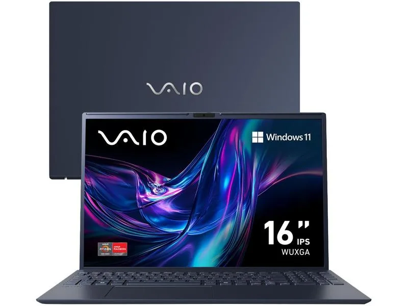 Notebook Vaio FE16 VJFE69F11X-B0721H AMD Ryzen 5 5625U 16GB 512GB SSD 16" WUXGA Windows 11 AMD Radeon Graphics 3344643 - Vaio - Computadores E Informática
