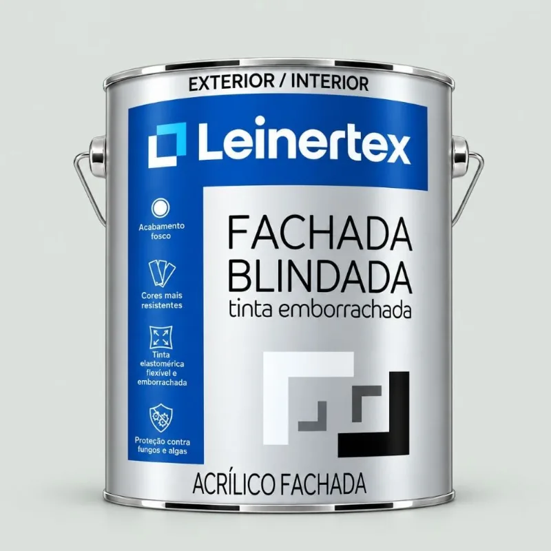 Tinta Acrílica Fosco Emborrachada Gelo 3,6L Leinertex