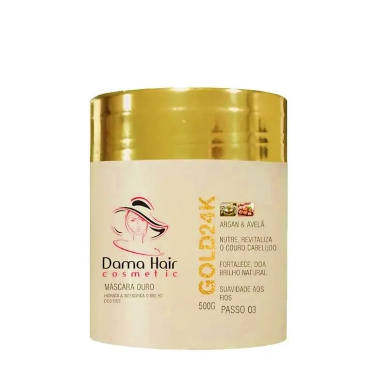 Máscara Hidratação Profunda Gold 24K Dama Hair 500G