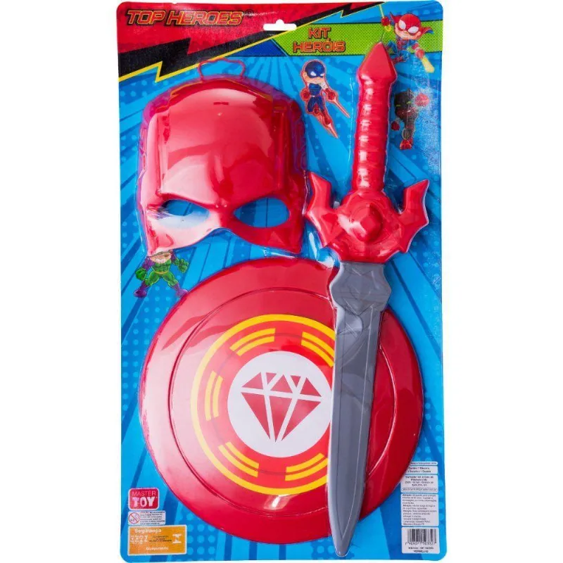 Kit Infantil Fantasia Capitão América