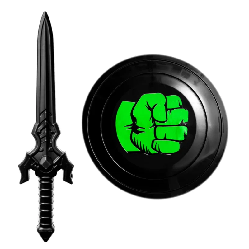 KIT ESPADA E ESCUDO VERDE - FLIX MOBILE - Fantasias