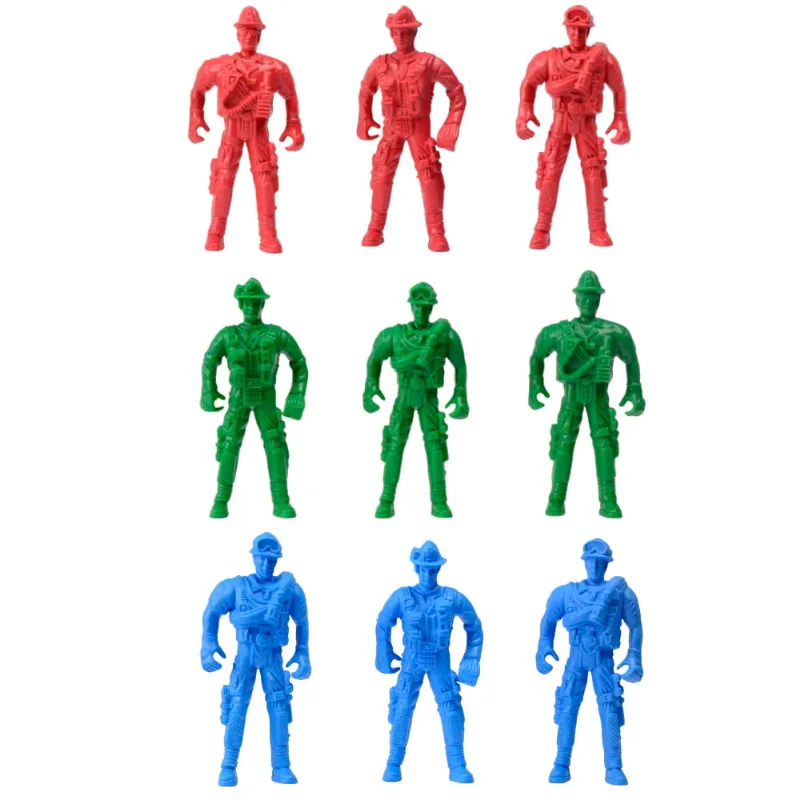 Kit 9 Bonecos Soltados Militares Bombeiros e Policiais Toy Master