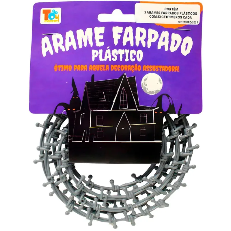 Decoração Halloween Arame Farpado Fake de Plástico - Fantasias Carol - Livros E Papelaria