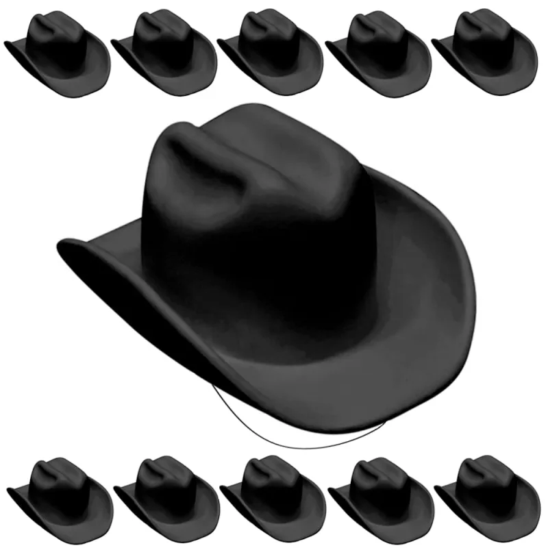 40 Chapéus Preto Boiadeiro Lembrança de Aniversário Infantil Decoração de Festa - Toy Master