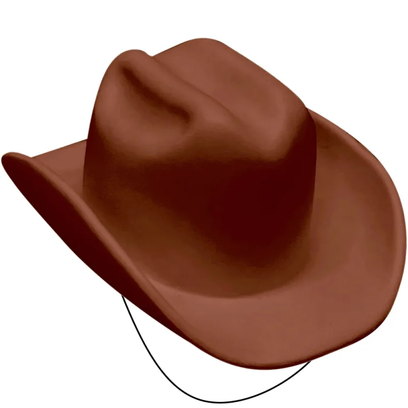 Chapéu de Cowboy Marrom Com Elástico Infantil Para Festas e Fantasias - Toy Master - Livros E Papelaria