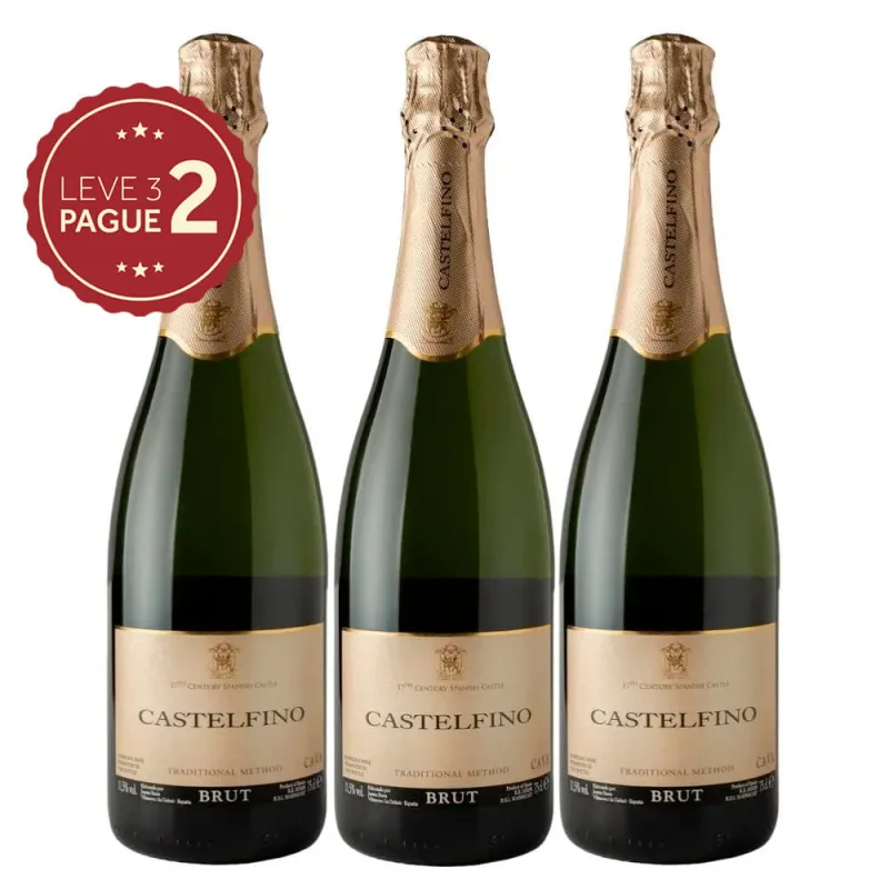 Espumantes Brut Jaume Serra 750ml Leve 3 Pague 2 KIT PRONTO - Jaume Serra - Adega