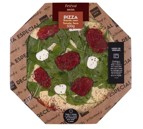 Pizza Festval Rúcula com Tomate Seco 500g - Festval - Frios E Laticinios