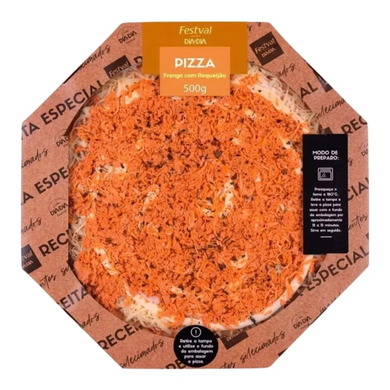 Pizza Festval Frango com Requeijão 500g - Festval - Frios E Laticinios
