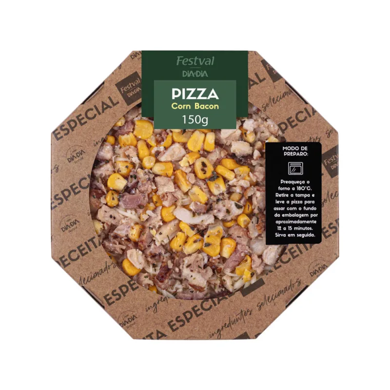 Pizza Festval Corn Bacon 150g - Festval - Frios E Laticinios