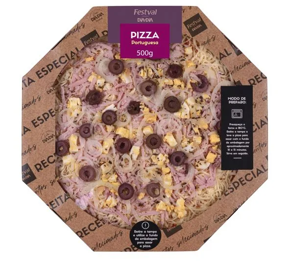 Pizza Festval Portuguesa 500g - Festval - Frios E Laticinios