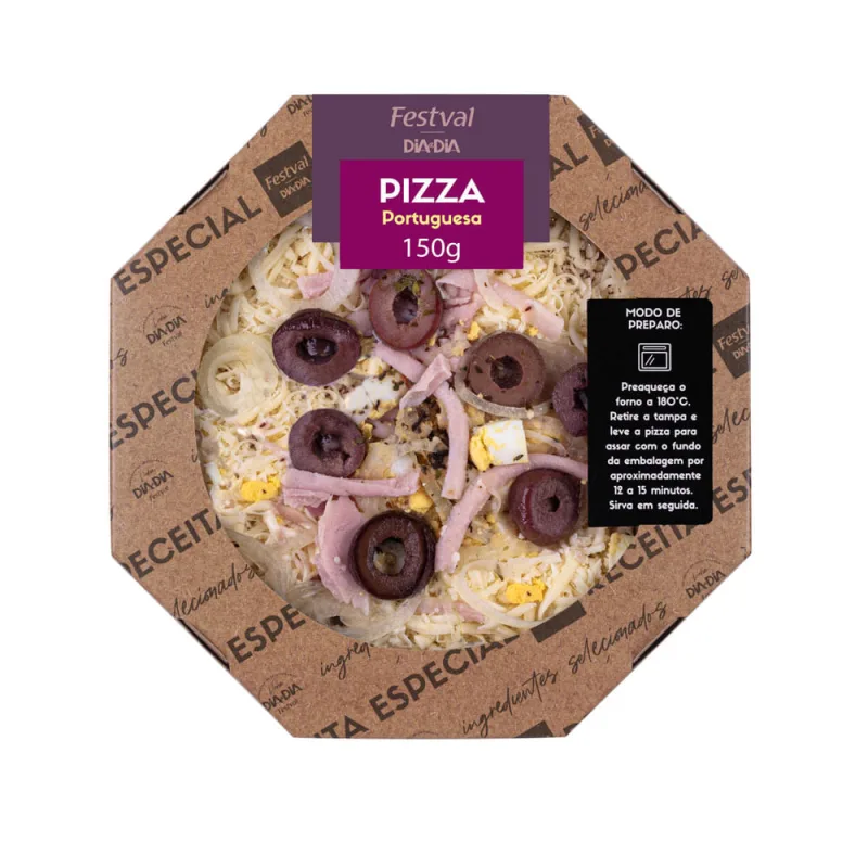Pizza Festval Portuguesa 150g - Festval - Frios E Laticinios