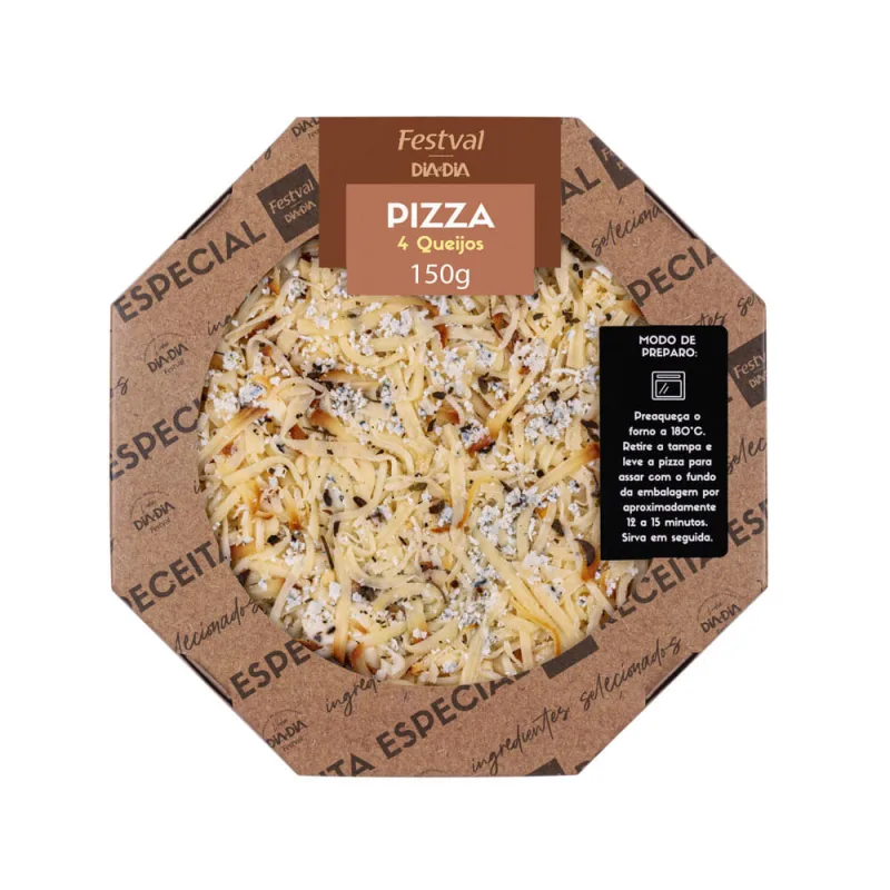 Pizza 4 Queijos Festval 150g - Festval - Frios E Laticinios