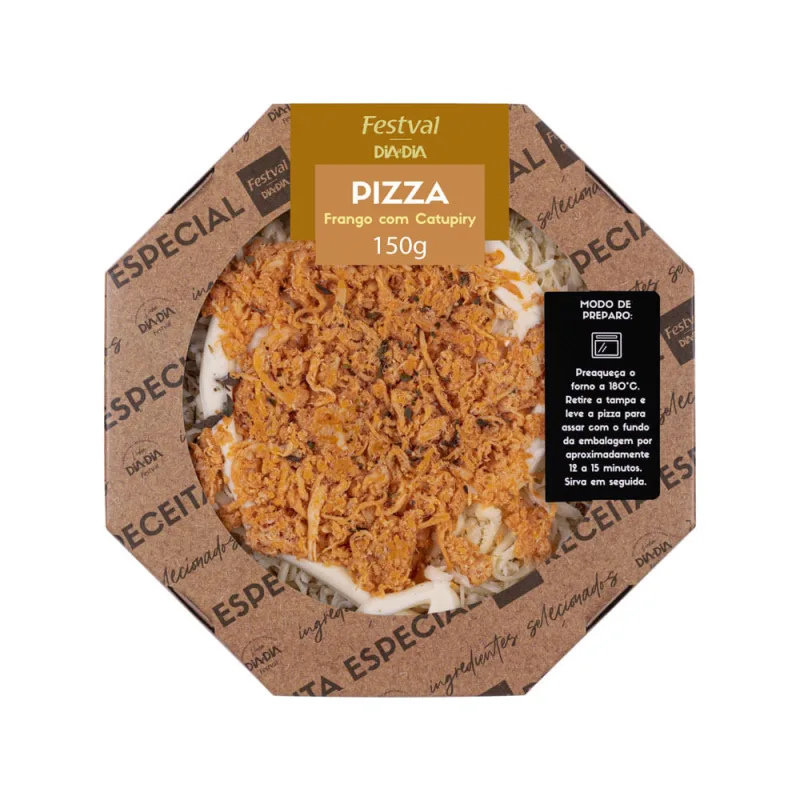 Pizza Festval Frango com Requeijão 150g - Festval - Frios E Laticinios