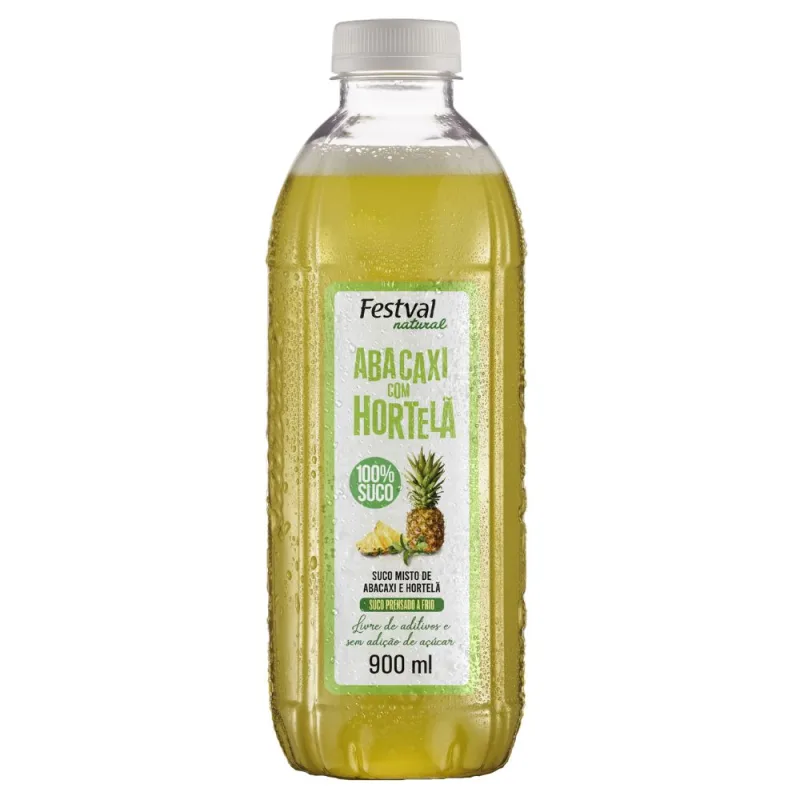Suco Abacaxi com Hortelã Festval 900ml - Festval - Frios E Laticinios