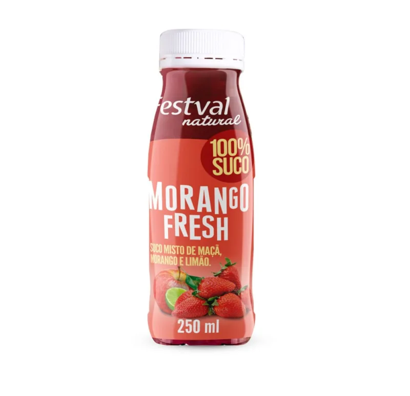 Suco Morango Fresh Festval 250ml - Festval - Frios E Laticinios