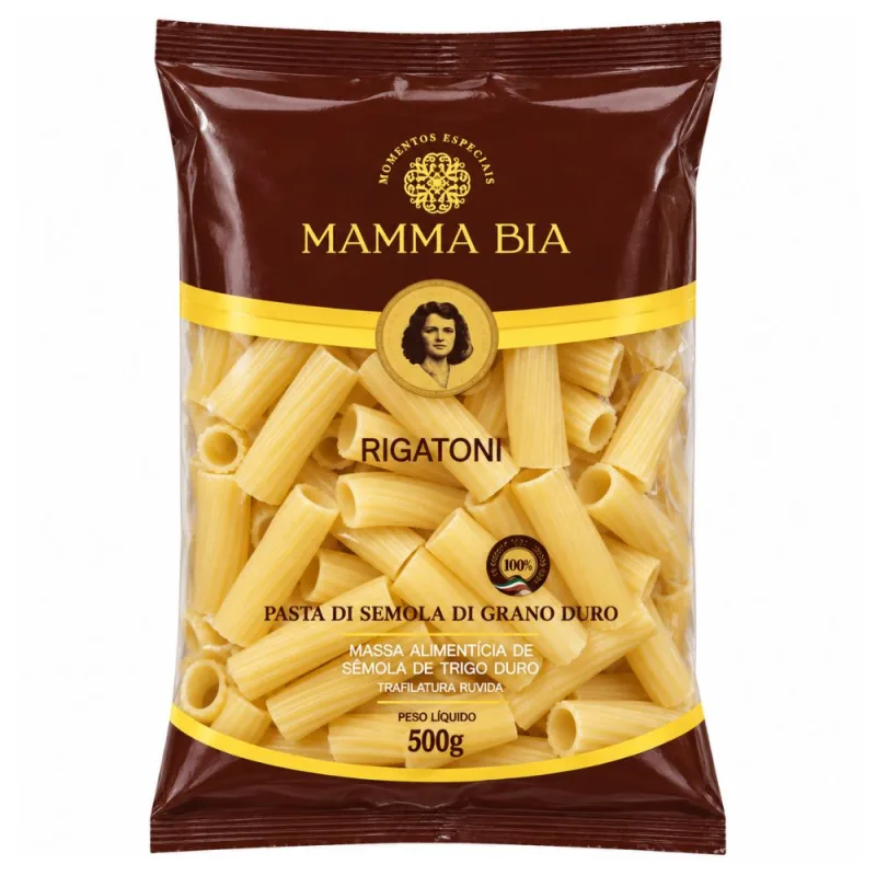 Massa Rigatoni Mamma Bia 500g - Mamma Bia - Importados