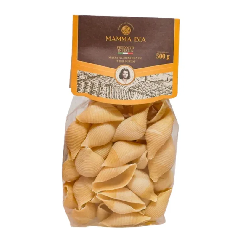 Massa Italiana Conchiglioni Mamma Bia 500g - MAMMA BIA - Importados