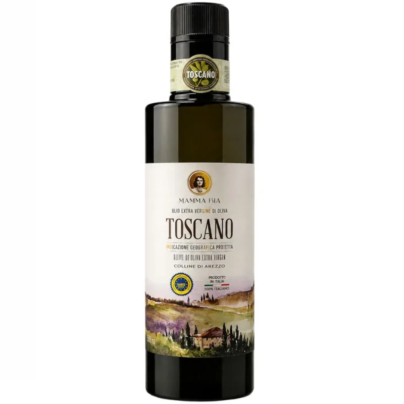 Azeite de Oliva Italiano Mamma Bia Toscano Extravirgem 500ml - Mamma Bia - Importados