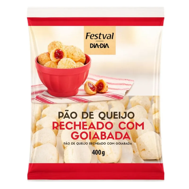 Pão de Queijo com Goiabada Festval 400g - Festval - Frios E Laticinios