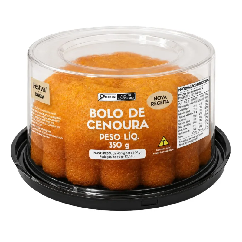 Bolo de Cenoura Festval 350g - Festval - Padaria