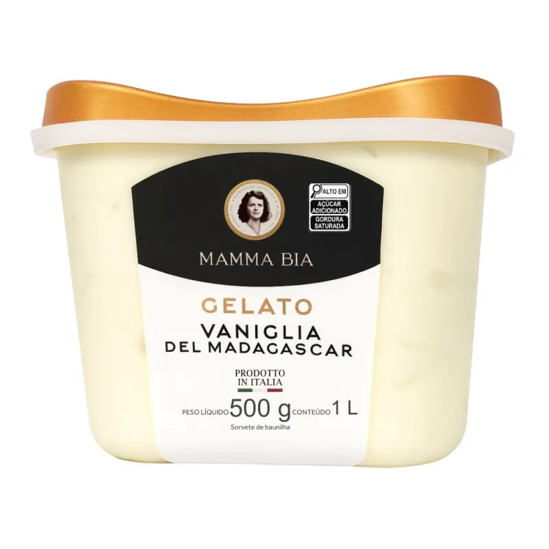 Sorvete Italiano Baunilha Mamma Bia 1L - Mamma Bia - Sorvete