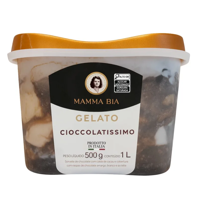 Sorvete Italiano Chocolate Mamma Bia 1L - Mamma Bia - Sorvete