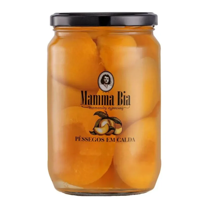 Pêssegos em Calda Grego Mamma Bia 660g - Mamma Bia - Importados