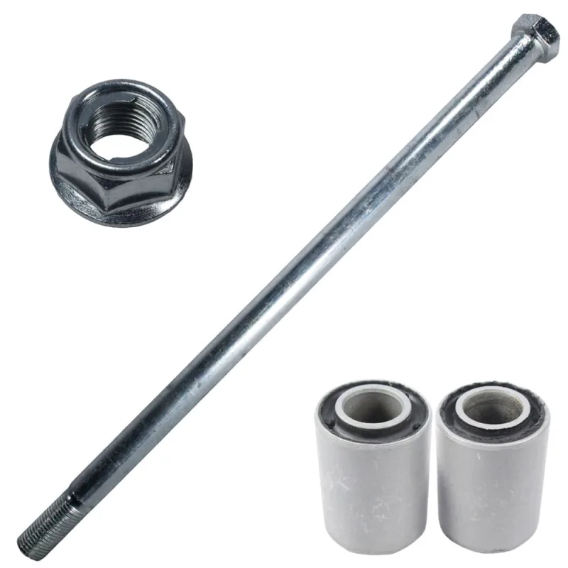 Eixo kit quadro elástico balança completo Pop100 2007 a 2015 com porca e buchas - Não Disponível - Automotivo