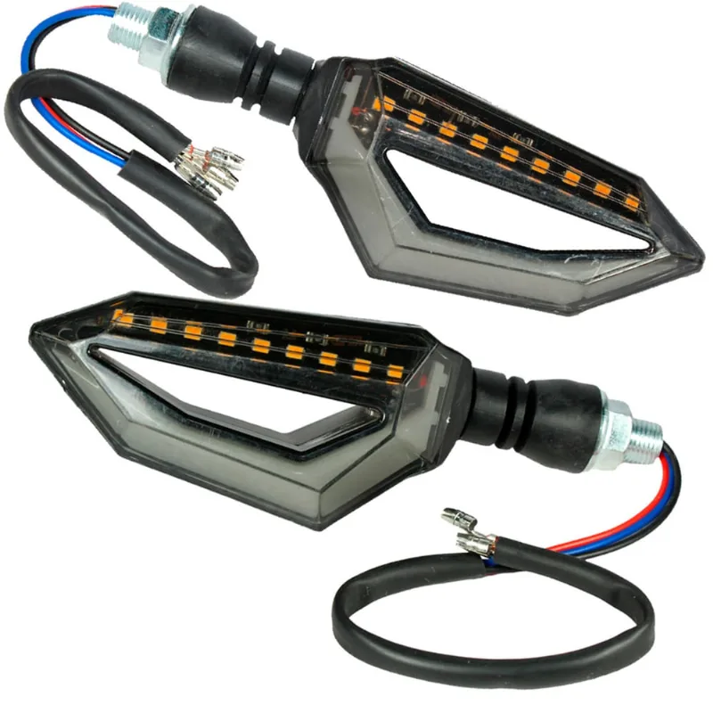 Kit 2 pisca led Vazado Universal CG125 CG150 Fan Titan CB300 XRE300 CBX250 Twister NXR125 NXR150 NXR160 Bros XRE190 ybr
