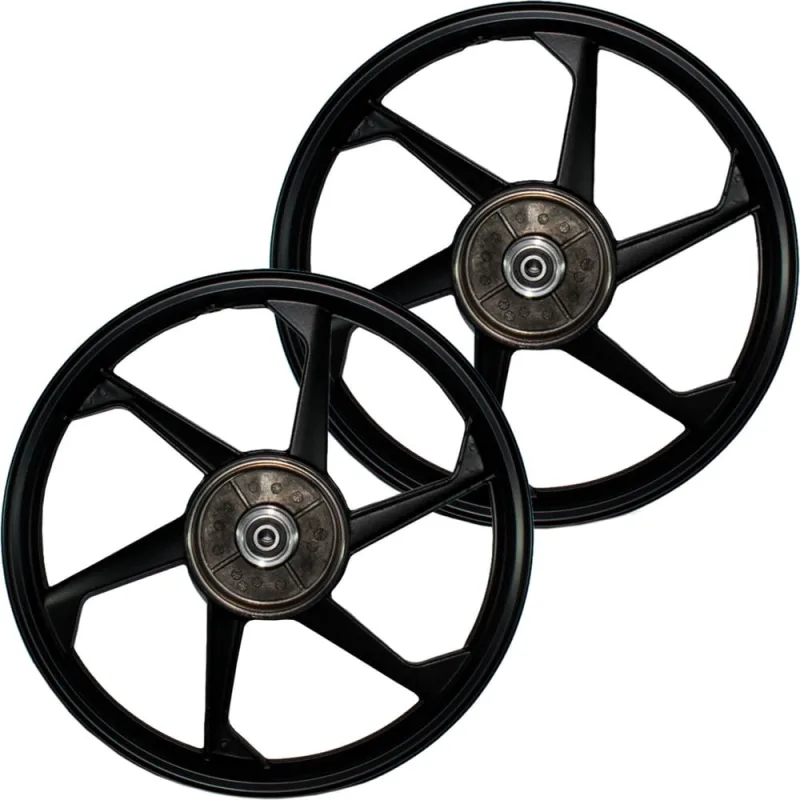 Par de rodas de alumínio liga leve freio a tambor CG150 Fan Titan es ks 2004 a 2013 CG150 CG160 Start com rolamento - Não Disponível - Automotivo