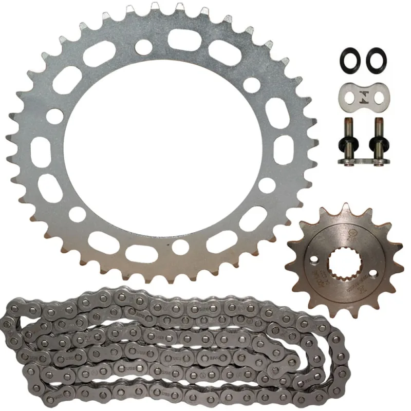 Kit relação transmissão tração NX400 Falcon 1999 a 2015 com retentor - Não Disponível - Automotivo