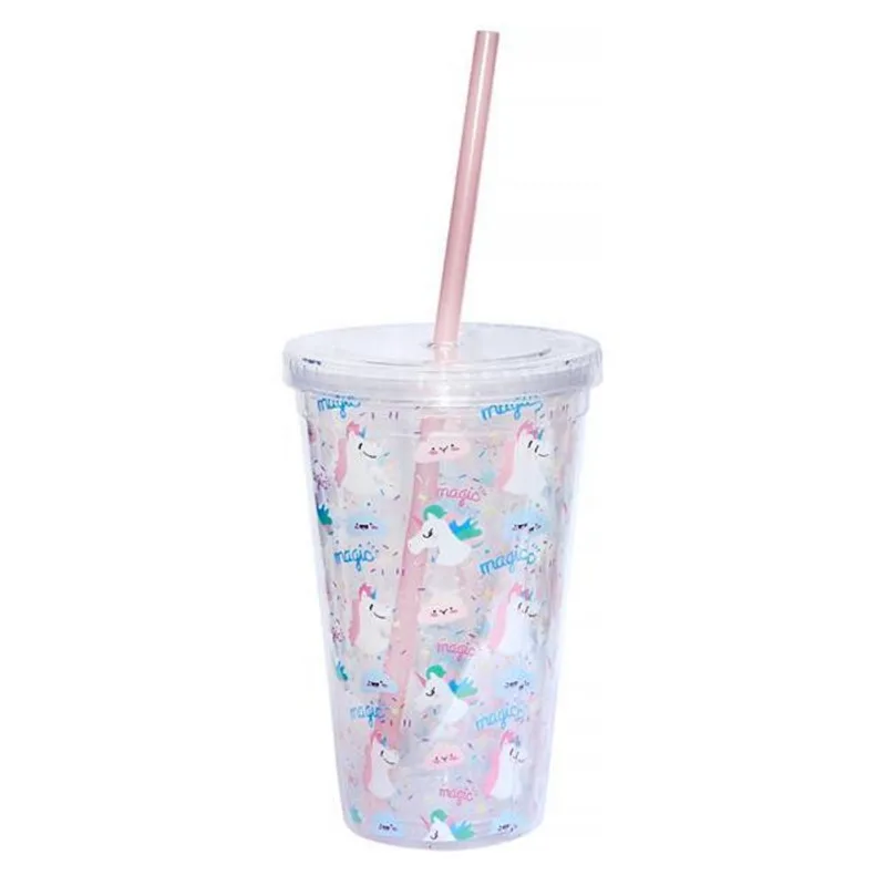 Copo De Acrílico Unicórnio Sweet Dreams 450Ml