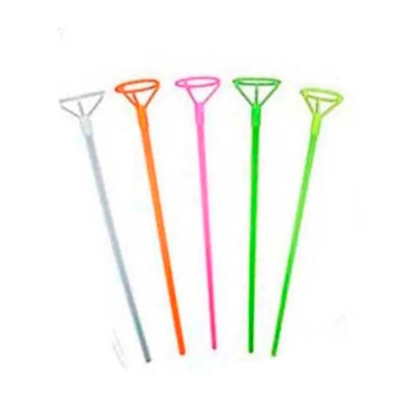Kit 20 Suporte Vareta Haste Pega Balão Bexiga Colorido 40 Cm