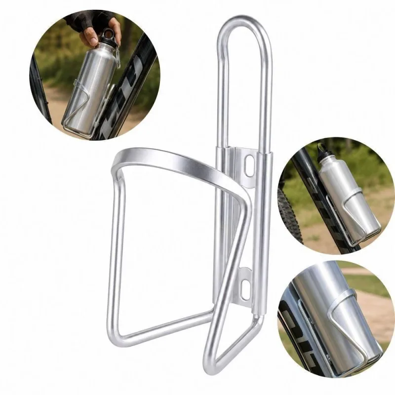 Suporte para Garrafa de Bicicleta em Alumínio Universal com Fixação Firme Prata Yeet - OUTRAS - Agro