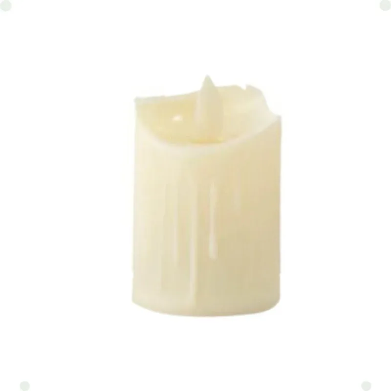 Vela de LED Decorativa Parafina Escorrida 10cm Efeito Chama Viva Branco Rio Tijucas - RIO TIJUCAS - Casa E Construção