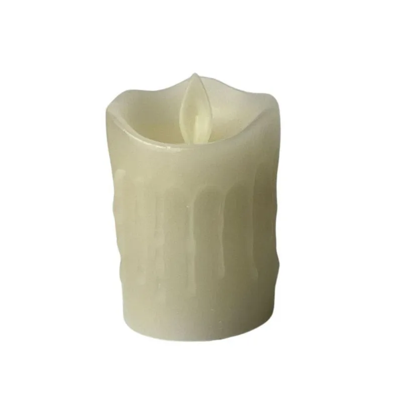 Vela Led A Pilha Com Parafina 5,3x8 Cm
