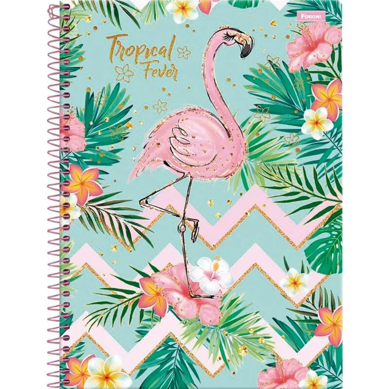 Caderno Foroni Tropical Fever 200 folhas un