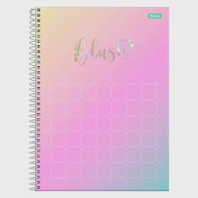 Cad Uni 10x1 160fls Foroni Blush c/4 309575-3 - Foroni - Papelaria