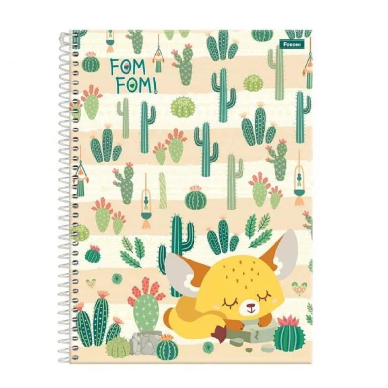 Caderno Foroni Universitário Fom Fom 1X1 80 Folhas