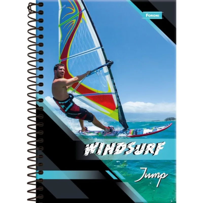 Caderno Espiral 1/4 Capa Dura JUMP 80FLS. - FORONI - Papelaria