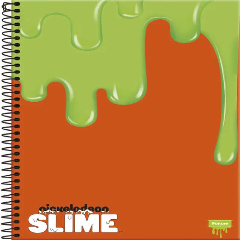 CADERNO FORONI UNIV SLIME 1M 96F - FORONI - Papelaria