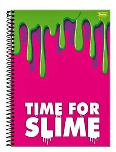CADERNO FORONI UNIVERSITARIO CAPA DURA 10 MATERIAS 200 FOLHAS SLIME - FORONI